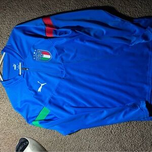 Puma Italy Blue Soccer Jacket